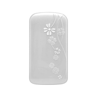 ποιότητας  Decorative IMD Parts Process With Double Sided Film Off White Flower Design εργοστάσιο